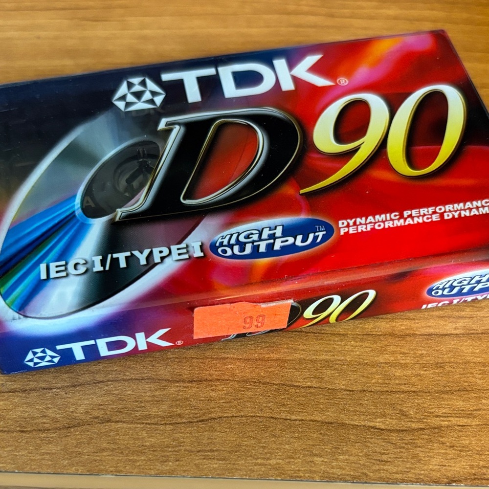 TDK D90 Cassette Tape / high input